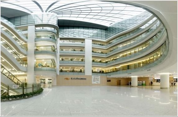 Zhongshan Ophthalmic Center public hospital atrium